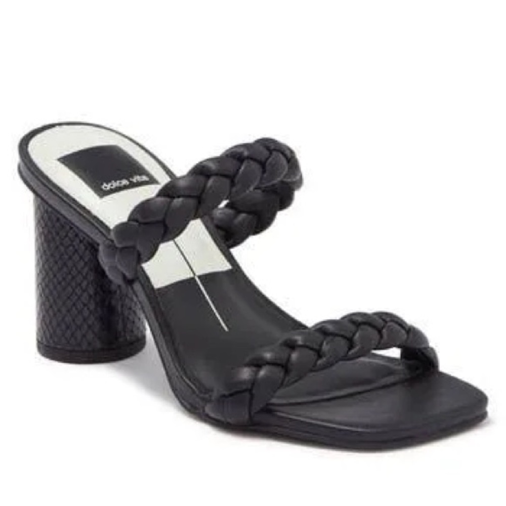 Dolce Vita Nairi Woven Womens Braided Square Toe Heels